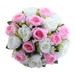 solacol Silk Flower Bouquets Silk Roses Artificial Flowers Artificial Flower Bouquet 18Head Artificial Silk Roses Flowers Bridal Bouquet Rose Home Wedding Decor G Bouquet of Flowers