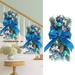 Gaiseeis Cordless Prelit Stairs Decoration Lights Up Christmas Decoration LED Wreath B