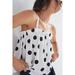 Anthropologie Tops | Anthropologie Current Air Polka Dot Swing Top | Color: Black/White | Size: Various