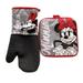 Disney Kitchen | Nwot Disney Minnie Mouse Set Of Kitchen Mitten And Towel. Black, White, Red. Os | Color: Black/Red | Size: Os