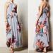 Anthropologie Dresses | Leifsdottir X Anthropologie Sz 4 Floral Silk Maxi Dress No Belt | Color: Blue | Size: 4