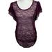 Jessica Simpson Tops | Jessica Simpson Maternity Flutter Sleeve Lace Top Size Large | Color: Purple | Size: L (Maternity)