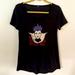 Disney Tops | Disney | Women’s The Evil Queen Black Villain Vibes Graphic Tee Size Small | Color: Black/Red | Size: S