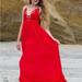 Free People Dresses | 21. Nwt Free People Adella Maxi Slip Bright Red Xs | Color: Red | Size: Xs