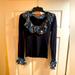 Tory Burch Sweaters | Excellent Condition. Tory Burch Wool And Silk Sweater. | Color: Black/Blue | Size: Xs