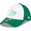 Men's New Era Green/White Oakland Athletics 2023 On-Field Batting Practice 39THIRTY Flex Hat