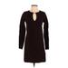Zara Casual Dress - Sweater Dress: Brown Dresses - Women's Size Small