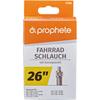 Fahrradschlauch PROPHETE "Fahrradschlauch", schwarz (farbe}), Fahrradschläuche, 48mm, Dunlopventil (DV), 26 Zoll (66,04cm)
