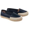 Macarena® Leder-Espadrilles, 41 - Navy, Damen