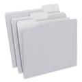 Universal Top Tab File Folders 1/3-Cut Tabs: Assorted Letter Size 0.75 Expansion Gray 100/Box (18101)