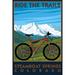 Steamboat Springs Colorado Ride the Trails Mountain Bike (12x18 Wall Art Poster Room Decor)