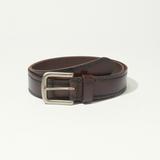 Lucky Brand Mens Embossed Stitch Belt - Men's Accessories Belts in Dark Brown, Size 36