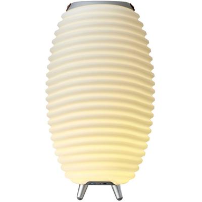KOODUU LED Stehlampe "Synergy 50", weiß, Ø 31,70cm H: 56,30cm, Lampen, Hygge-Design, Bluetooth Lautsprecher, Sektkühler, TWS Stereo Sound Image