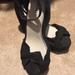 Torrid Shoes | New Torrid Size 12w Wedge/Heel Sandal With Bow | Color: Black | Size: 12