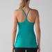 Lululemon Athletica Tops | Lululemon Power Y Teal Athletic Tank Top With Shelf Bra, Women’s Size 6 | Color: Blue/Green | Size: 6