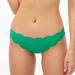 J. Crew Swim | Jcrew Scallop Low Rise Bikini Bottoms In Green | Color: Green | Size: Xl