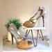 Jessica Simpson Shoes | Jessica Simpson Brouge Snake Print Heels | Color: Brown/Gold | Size: 7.5