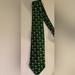 Burberry Accessories | Burberrys Men Green W Dolphin Yellow Flower Silk Tie Made In France | Color: Blue/Green | Size: Os