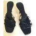 Gucci Shoes | Gucci Leather Braided Sandals 8.5. Great Condition. 2 1/2 Heel. | Color: Black | Size: 8.5