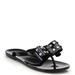 Kate Spade Shoes | Nib Kate Spade Black Francy Rhinestone Bow Rubber Sandals | Color: Black/Silver | Size: 7