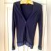 Burberry Sweaters | Burberry London Silk Cashmere Cardigan Sweater Ruffle Long Sleeve | Color: Blue | Size: Xs