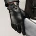 Leather Gloves Men s Winter Warm Leather Gloves Riding Motorcycle Driving Thin Plus Velvet Padded Sheepskin Gloves Black (thin) L