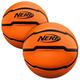 NERF Unisex, Teenager Ersatz-Basketbälle aus Schaumstoff Mini, Mehrfarbig/Meereswellen (Ocean Tides), (Pack of 2)