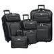 Travel Select Amsterdam Expandable Rolling Upright Luggage, Gray, 8-Piece Set (15/21/25/29/Packing Cubes), Amsterdam Expandable Rolling Upright Luggage