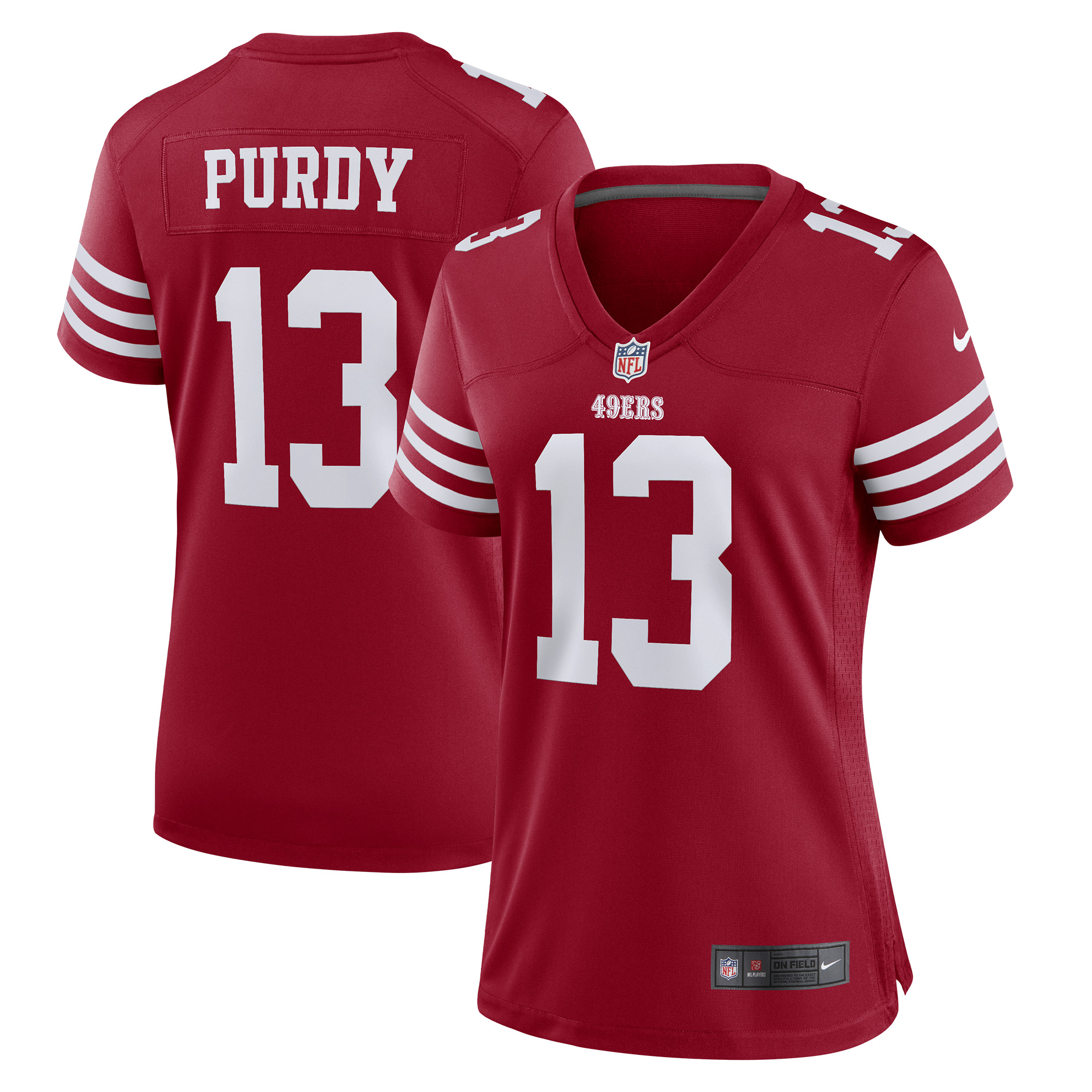 Nike Brock Purdy Scarlet San Francisco 49ers-Spielertrikot für Damen Image