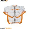 RFX Sport Wet Jacket (Clear/Orange) Size Youth Size S (6-8), transparent for Kids