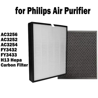 Filtre Hepa à charbon actif pour purificateur d'air Philips FY3432 FY3433 AC3256 AC3252 AC3254