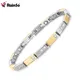 Rainso-Bracelet magnétique en acier inoxydable pour femme bijoux de documents en argent et or