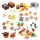 Blocs de construction Mini nourriture accessoires de cuisine jouets pièces Hamburger Pizza