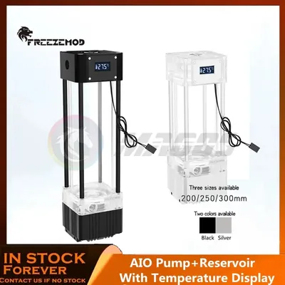 EZEMOD-Refroidisseur d'eau AIO Pompe + Réservoir Kit avec Écran Affichage de la Température Eau