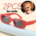 Lunettes de soleil à petite monture pour enfants lunettes de soleil rectangulaires vintage pour