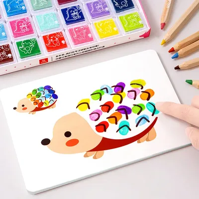 Jouet de coloriage de peinture au doigt pour enfants graffiti lavable éducation précoce bloc