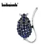 Broche souris strass bleu foncé unisexe femmes et hommes Animal mode drôle bijoux cadeau