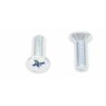 Bolt Vis tête fraisée empreinte Philips M4x0,7x12mm 10 pièces, taille 43 mm