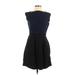 Gap Casual Dress - A-Line Crew Neck Sleeveless: Black Print Dresses - Women's Size 2