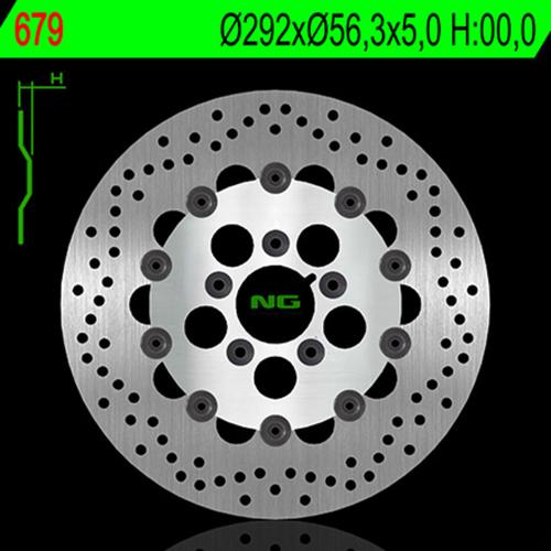 NG BRAKE DISC Schwimmende NG BRAKES Bremsscheibe – 679