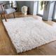 Serene Cream 100% Polypropylene 5cm Pile Shaggy Rug