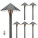 Gardenreet Brass Low Voltage Pathway Lights 12V Outdoor LED Landscape Path Lights(Umbrella) for Walkway Driveway Garden Yard with 3W 2700K Warm White LED G4 Bulb(6 Pack)