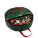 Christmas Wreath Storage Bag for 30 Artificial Wreaths Tear-resistant Fabric Zippered Storage Bags Waterproof