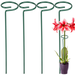 Plant Support Stakes 4 Pack Garden Flower Support Stake Steel Single Stem Support Stake Plant Cage Support Ring for Flowers Flowers Amaryllis Tomatoes Peony Lily Rose Narcissus 15.8 inch