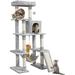 Cat Tree Cat Tower 63in Multi-Level Cat Tree for Indoor Cats Cat Condo Furniture with Scratching Posts Large Top Perch Hammock Tall Cat Climbing Stand for Cat Play