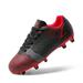 Dream Pairs Boys Girls Soccer Cleats Kids Football Shoes Toddler/Little Kid/Big Kid SDSO224K BLACK/RED Size 5