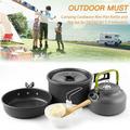 OAVQHLG3B Outdoor Camping Set Pot Teapot Combination 2-3 Person Set Pot