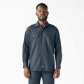 Dickies Men's Long Sleeve Work Shirt - Airforce Blue Size L (574)