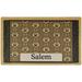 Brown Paw Braid Personalized Pet Feeding Mat, 12" L X 20" W X 0.12" H, Medium