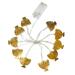 mnjin 10 led chanukah hanukkah string party light decors candlestick battery operated led for home lamp decorations yellow
